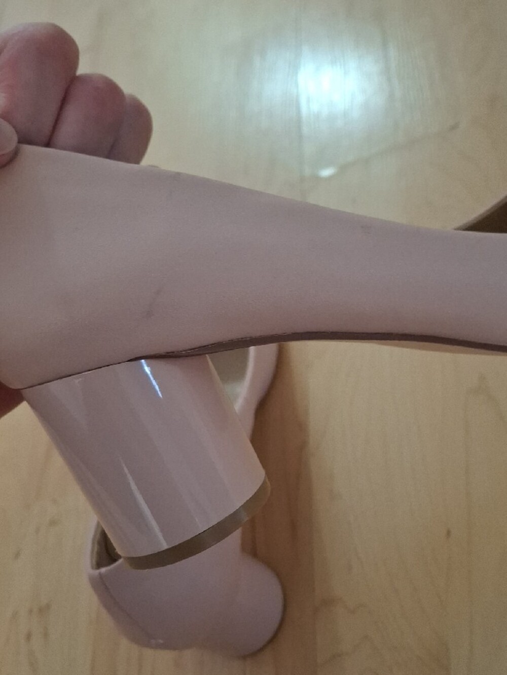 Matt & Nat Women's Blush Pink Pumps With Cylinder Block Heel Sz 9 - Picture 8 of 12